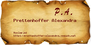 Prettenhoffer Alexandra névjegykártya